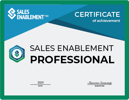 Sales Enablement Professional Certificate